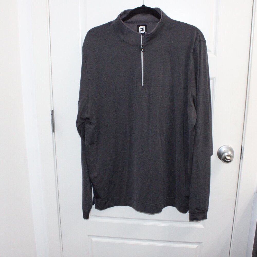 FootJoy Men's Long Sleeve Shirt - Dark Gray